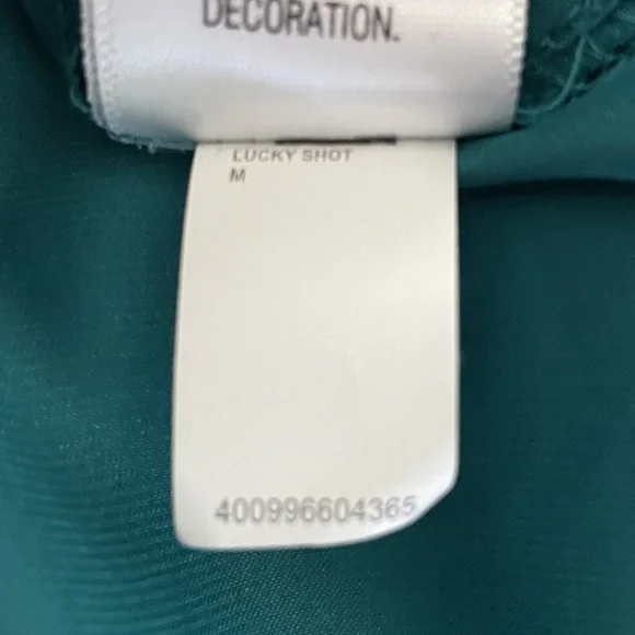 APT. 9 Women's Teal Lucky Shot Embellished V-Neck Satin Blouse Top Size Medium - Picture 11 of 15